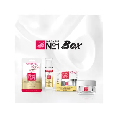 Hada Labo Tokyo Premium Box – Dnevna i noćna krema + sheet maska