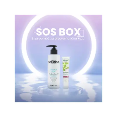 SOS box - gel za telo sa salicilnom kiselinom + sos stick za bubuljice na licu